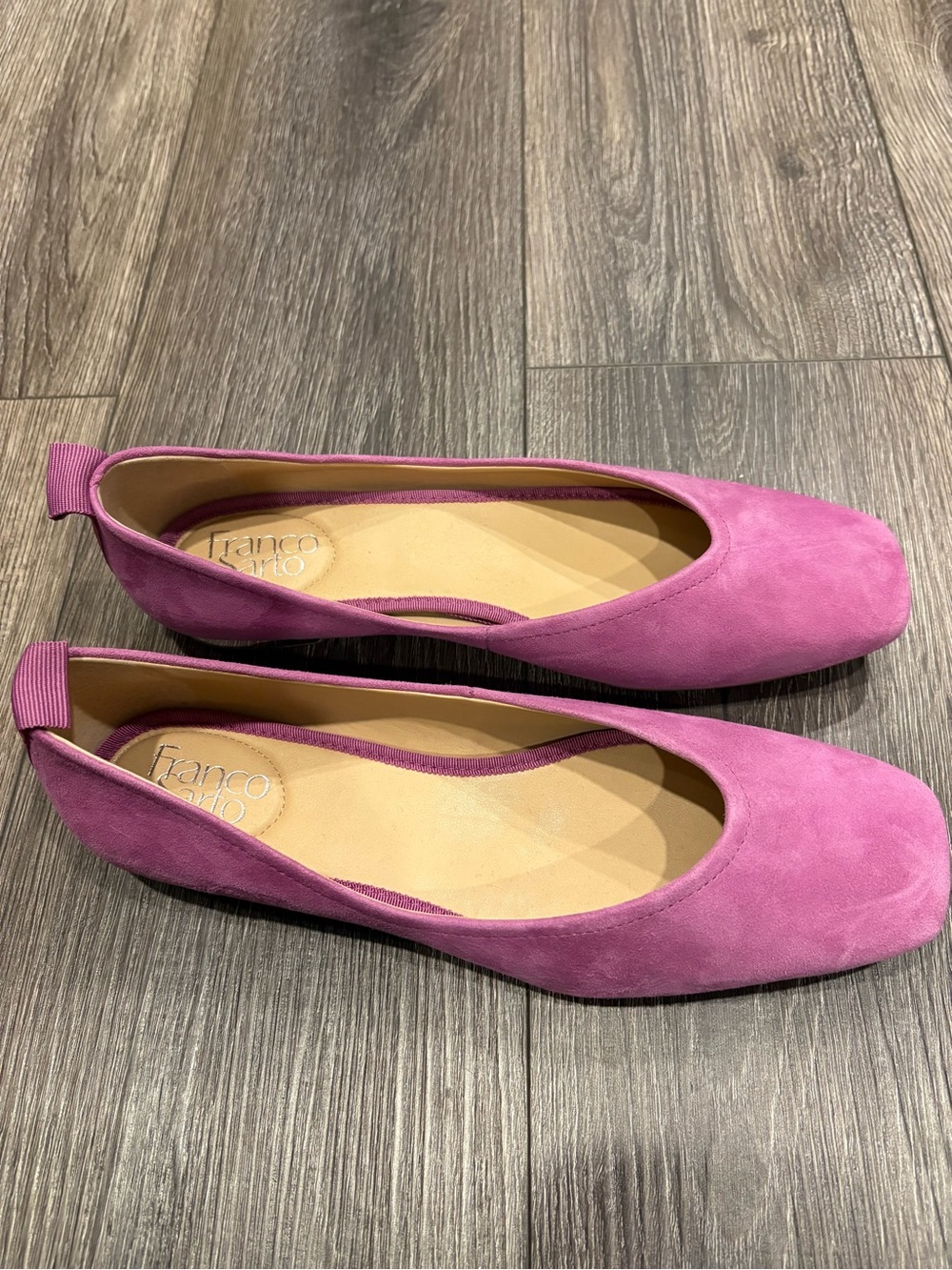 NWOT Pink Suede Women's Ballet Flats - Picture 3 of 6